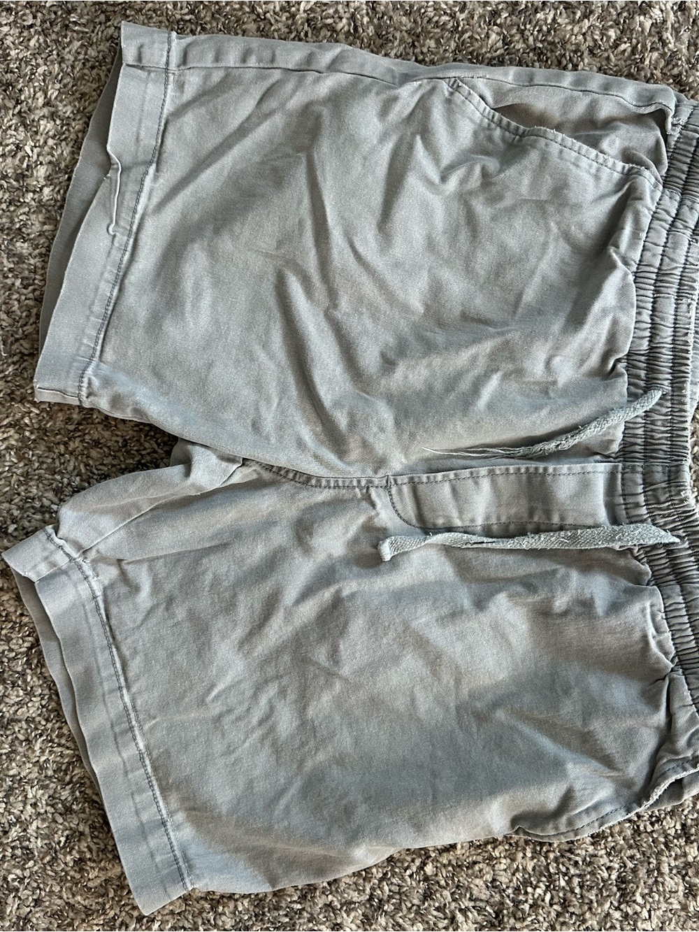 Nautica Light Gray Athletic Drawstring Shorts